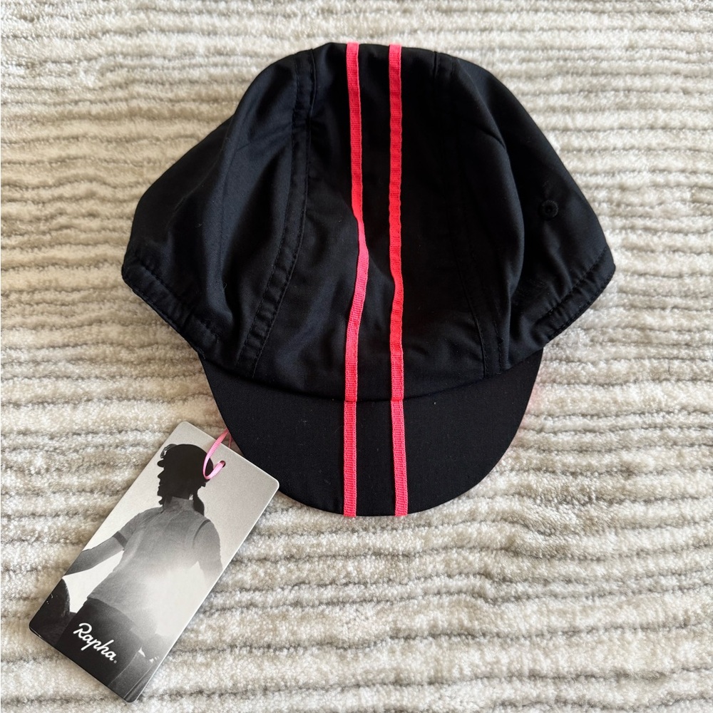Rapha Women’s Black and Pink Cycling Cap